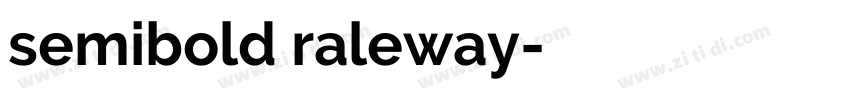 semibold raleway字体转换